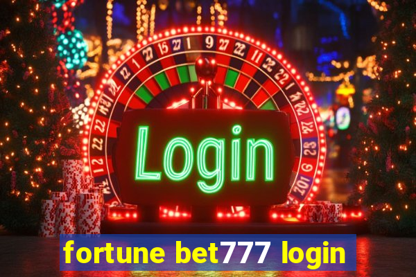 fortune bet777 login